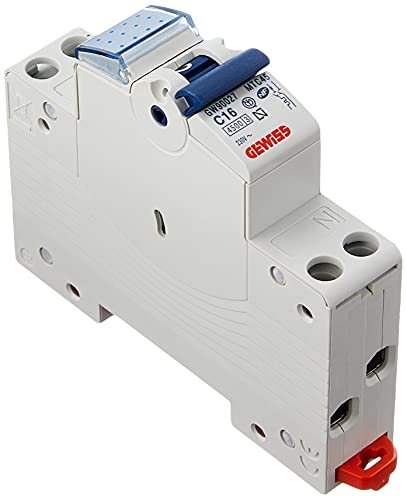 Gewiss GW90027 Leitungsschutzschalter 16A, 1P+N, 4,5KA, Automatik, 230 V, Mehrfarbig, 1 Pacco von Gewiss