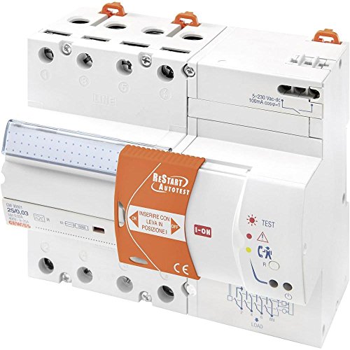 Gewiss GW90942 FI-Schutzschalter 4polig 40 A 0.03 A 400 V Autotest 8011564420144 von Gewiss