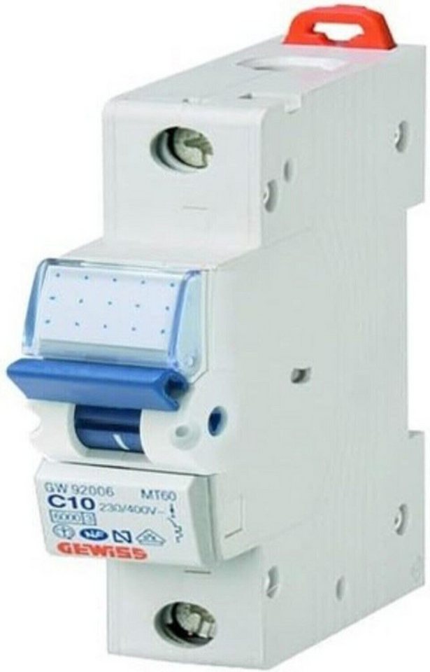 Gewiss Steckdosen Hygrostat GEWISS GW92610 MT100 LS-Schalter C32A 1P 10kA 1TE (MCB) von Gewiss