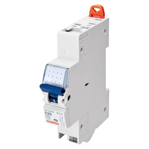 Magnetischer Heizlüfter – MTC 45 FIXMATIC – 1P+N Kurve C 6A – 4500 A/4,5 kA – 1 Modul – Neutral links von Gewiss
