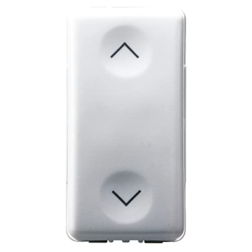 Gewiss GW20521 Pulsante Unipolare 250V AC NA+NA 10A Con Interblocco Su e Giu System White von Gewiss
