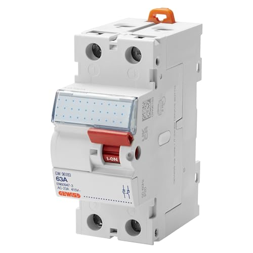 Vorgerüstetes Gehäuse – mit Schrauben – 2R 26 Module – 1 ID 2P 63 A 30 mA Typ AC + 1 ID 2P 63 A 30 MA Typ A + 7 DISJ. 1 P+N: 3 x 16 A, 3 x 20 A, 1 x 32 A – Kamm. ZONTAL Vorgerüstetes Gehäuse – mit Schrauben – 2R 26 Module – 1 ID 2P 63 A 30 mA Typ AC + 1 ID 2P 63 A 30 MA Typ A + 7 DISJ. 1 P+N: 3 x 16 A, 3 x 20 A, 1 x 32 A – Kamm. ZONTAL von Gewiss