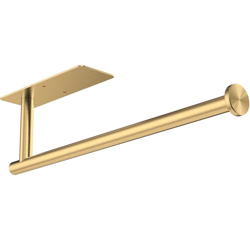 Gewtur Küchenrollenhalter Gold - Selbstklebend für Wand, Edelstahl für Alle Küchenpapier Gewtur Küchenrollenhalter Gold - Selbstklebend für Wand, Edelstahl für Alle Küchenpapier von Gewtur