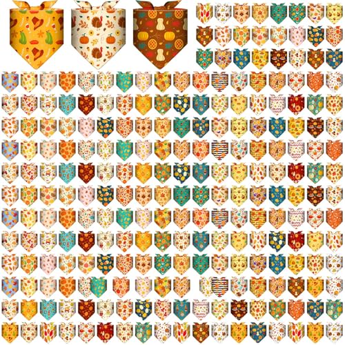Geyoga Halloween-Hundehalstücher für Haustiere, verstellbar, dreieckig, für kleine, mittelgroße und große Katzen, 240 Stück Geyoga Halloween-Hundehalstücher für Haustiere, verstellbar, dreieckig, für kleine, mittelgroße und große Katzen, 240 Stück von Geyoga