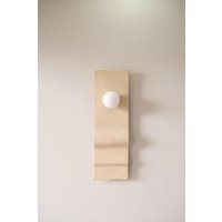 Beige Handgemachte Wand-Wandleuchte Wabi Sabi Led Wand-Lampe von GezaCeramicPottery