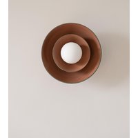 Handgefertigte Terrakotta Wandleuchte Moderne Keramik Wandleuchte von GezaCeramicPottery