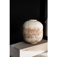 Ton Beige Große Vase, Handgemachte Vase, Keramik Dekor, Regal Gastgeberin Geschenk von GezaCeramicPottery