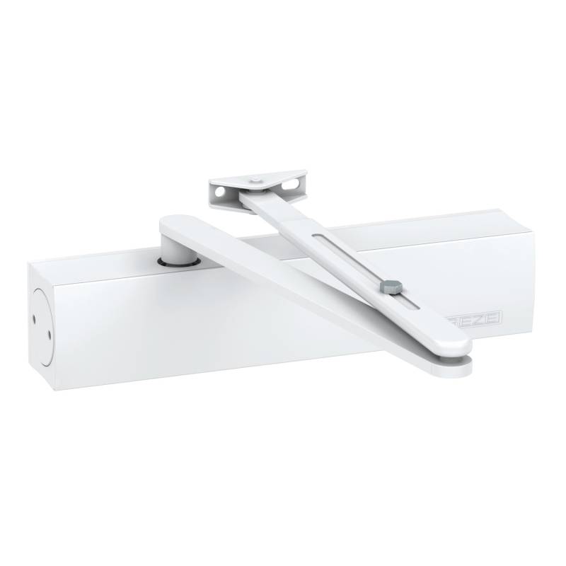 Geze - Türschließer - TS 3000V - Weiß - mit Gleitschiene - 1430-0101 von Geze