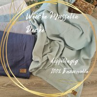 Weiche Musselin Decke Mint Sommerdecke Doppellagig Aus 100% Baumwolle Baby Tuch Kind Jungen Babydecke Wickelunterlage Stilltuch Puckdecke von Gezeiten