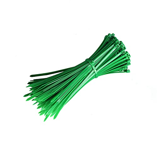 Gfortune Kabelbinder Grün 100mm UV-beständiger Nylon Kabelbinder für pc kabelmanagement 100 Stücke, 2,5mmx100mm von Gfortune