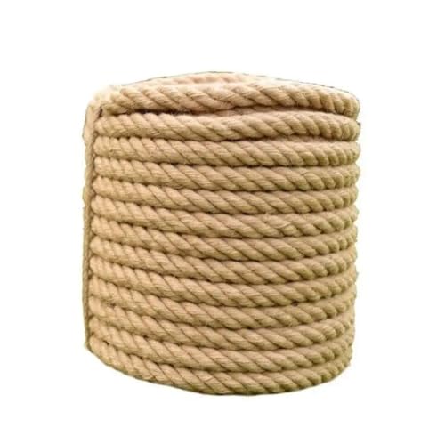 Gfsdjalkj 1 mm – 20 mm natürliches Juteseil, Hanfseil, geeignet for selbstgemachte, handdekorierte Kratzbretter for Haustiere(10mmx10meter) von Gfsdjalkj
