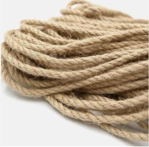 Gfsdjalkj 10 mm natürliche Juteschnur, geeignet for Kratzen von Haustieren, handgefertigte DIY-Basteldekoration(30M) von Gfsdjalkj