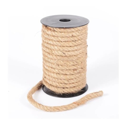 Gfsdjalkj 10 mm natürliches Juteseil, schwere Schnur, geeignet for Makramee-Schnur, DIY-Bastelarbeiten, handgefertigte Hochzeit, Heimdekoration(30m) von Gfsdjalkj