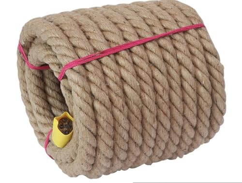 Gfsdjalkj 12 mm natürliches Juteseil, gedrehte Kordel, Makramee-Schnur for DIY-Handwerk, handgefertigte Hochzeit, Heimdekoration(12mm x5M) von Gfsdjalkj
