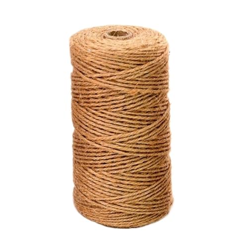 Gfsdjalkj 2 mm natürliches Jute-Schnurseil mit ausfranssicheren Enden, for handgefertigte Näh- und Geschenkverpackungsartikel for Selbermachen von Gfsdjalkj