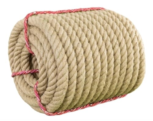 Gfsdjalkj 20 mm Juteseil, Kordeln, Bindfaden, natürliche Hanfschnur, geeignet for Heimdekoration, Katzen- und Haustierkratzbrett, Kunsthandwerk(20MMx5Meters) von Gfsdjalkj