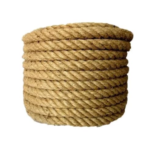 Gfsdjalkj 20 mm Juteseil, natürliche Hanfschnur, geeignet for DIY-Dekoration, Katzen- und Haustierkratzdecks(20mm x 5M) von Gfsdjalkj