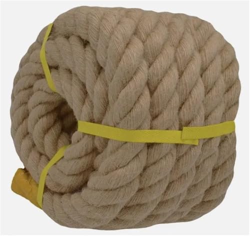 Gfsdjalkj 40 mm natürliches Juteseil, Hanfseil, Starke Juteschnur for Basteln, for die Gartenarbeit, Hängemattendekoration(2M) von Gfsdjalkj
