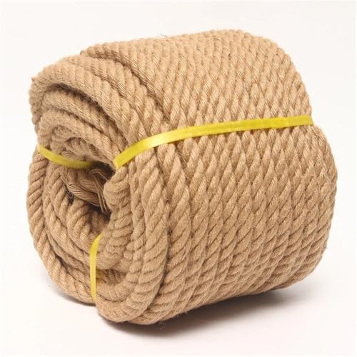 Gfsdjalkj 8 mm natürliches Juteseil, gedrehte Kordel, for DIY-Handwerk, handgefertigte Heimdekoration, Katzenklettergerüst(8mm x 15M) von Gfsdjalkj