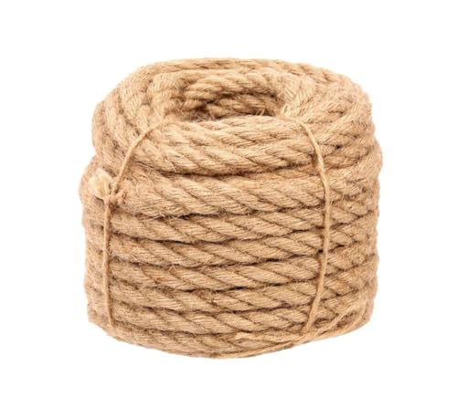 Gfsdjalkj Juteseil for Heimwerker, Heimwerkstatt, Dekoration, Seil for handgefertigte Körbe, Lampen(4mm x 50meter) von Gfsdjalkj