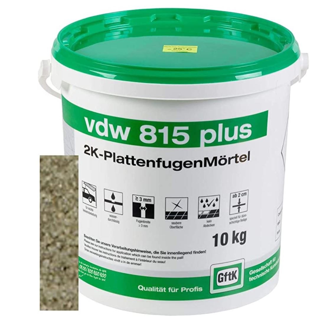 GftK Fugenmörtel VDW 815 plus 2K-Fugenmörtel Natur, 10 kg von GftK