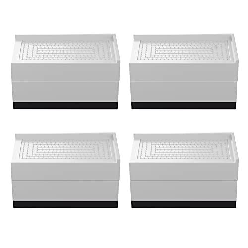 Yontree Möbelerhöhungen, Betterhöhungen, rechteckig, 7,5 cm, höhenverstellbar, für Tisch, Stuhl, Couch, Sofa, Waschmaschine, Schrank, 11,5 x 6 x 7,5 cm, 4 Stück (Grau) Yontree Möbelerhöhungen, Betterhöhungen, rechteckig, 7,5 cm, höhenverstellbar, für Tisch, Stuhl, Couch, Sofa, Waschmaschine, Schrank, 11,5 x 6 x 7,5 cm, 4 Stück (Grau) von Yontree
