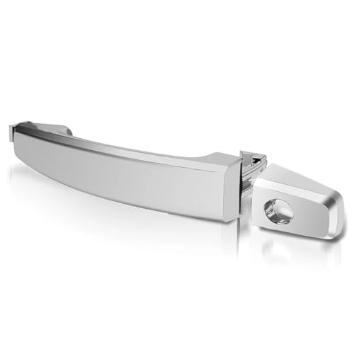 Ggwqoops Auto Außentürgriffe Für Chevy Für Holden Für Captiva 2006-2018 Außentürgriffe Vorne Hinten Links Rechts Griff Chrom Schwarz Türdrücker(Chrome with Keyhole) von Ggwqoops