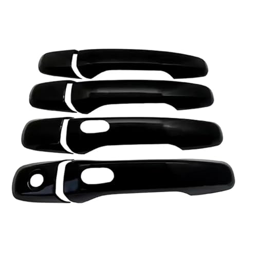 Ggwqoops Auto Außentürgriffe Für Ford Für Explorer 2011-2019 Auto Türgriff Abdeckung Aufkleber Moulding Trim Schutz Zubehör Türdrücker(Black With Hole) von Ggwqoops