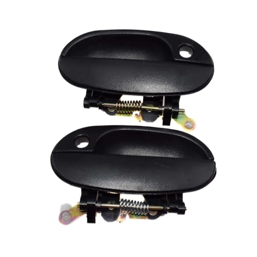 Ggwqoops Auto Außentürgriffe Für Hyundai Für Accent 1995-1999 Auto Außerhalb Schwarz Türgriffe 8265022000CA 8266022000CA 8365022000 8366022000 Türdrücker(8 Piece OUTSIDE INSIDE) von Ggwqoops