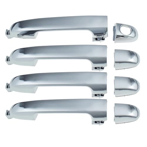 Ggwqoops Auto Außentürgriffe Für KIA Für CERATO 2010-2013 Vorne Hinten Links Rechts Chrome Außen Außerhalb Türgriff 82651-1X010 82662-1X010 Türdrücker(FRONT REAR 4iece) von Ggwqoops