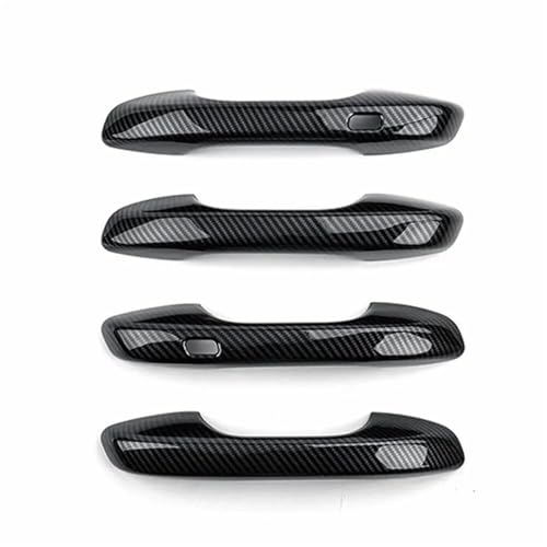 Ggwqoops Auto Außentürgriffe Für Kia Für Sorento Für MQ4 2020-2023 Auto Carbon Fiber Außentürgriff Formabdeckung Trim Aufkleber Türdrücker(Carbon A) von Ggwqoops