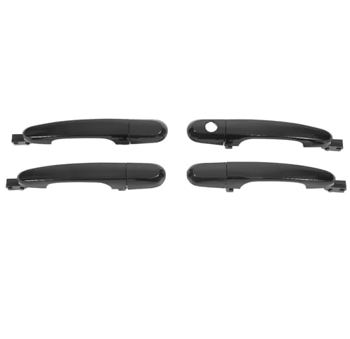 Ggwqoops Auto Außentürgriffe Für Kia Für Sportage 2005-2010 Außentür Griff Mit Kappe 826511F010 Schwarz ABS Ersatz Türdrücker von Ggwqoops