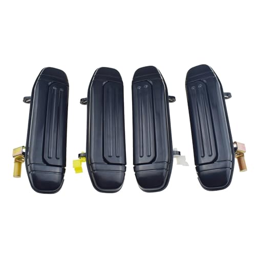 Ggwqoops Auto Außentürgriffe Für Mitsubishi Für Montero Für Pajero 1992-2000 Chrom Außentürgriff Vorne Hinten Links Rechts 4 Stück Türdrücker(Black) von Ggwqoops