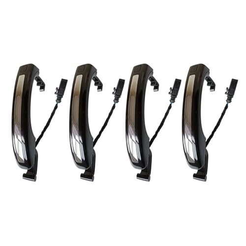 Ggwqoops Auto Außentürgriffe Für Q7 2007-2015 Bule Oder Schwarz Außentürgriff 4 Stück 4L0837205A 4L0837205B 4L0837207A Türdrücker(New Black) von Ggwqoops