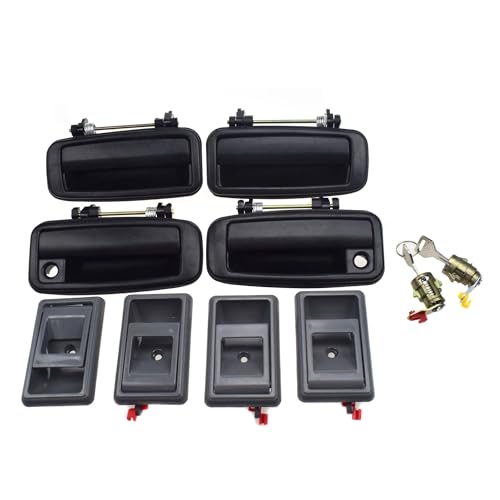 Ggwqoops Auto Außentürgriffe Für Toyota Für Corolla Für Geo Für Prizm 1988-1992 Außen- Und Innentürgriff Tür Vorne Hinten Links Rechts Türdrücker(Kit 005) von Ggwqoops