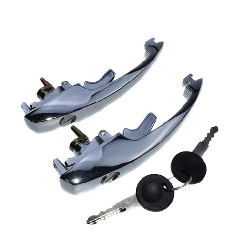 Ggwqoops Auto Außentürgriffe Für VW Für Super Für Käfer Für Bug 1968-1979 Links Rechts Äußere Türgriffe Mit 2 Schlüssel 113898205M 113837205M Türdrücker von Ggwqoops