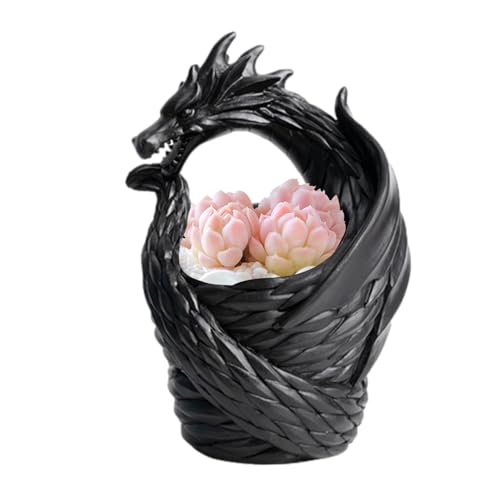 Dekorative Blumenvase – Dekorative Drachenform Vase – Harz Moderate Kapazität Bauernhaus Dekorative Vase für Wohnkultur Tisch Ghirting Dekorative Blumenvase – Dekorative Drachenform Vase – Harz Moderate Kapazität Bauernhaus Dekorative Vase für Wohnkultur Tisch Ghirting von Ghirting