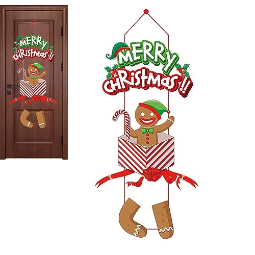 Weihnachts-Türbanner – Weihnachtsmann-Banner für Außenfenster, Urlaubsdekoration für Haustür, Garage, Wohnung, Geschäfte, Wand Ghirting von Ghirting