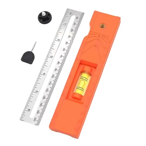 Anreißlineal,Verstellbarer Schiebezollstock - Tragbare Präzisions-Führungsschiene Mit Winkelskala Messwerkzeug 15 Bis 90 Grad Für Zimmermannsarbeit Zuschneiden Bauen Bohren von Ghjkldha