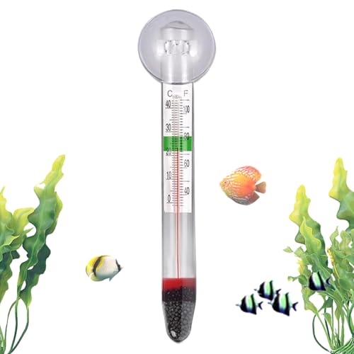 Aquarium Thermometer Digital | Präzises Display Becken Thermometer | Leicht Ablesbarer Monitor Mit Klarer Anzeige Für Süßwasser Reptilien Innen Außen von Ghjkldha