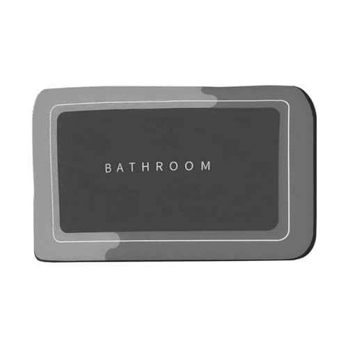 Badezimmermatte-23,63in Diatom Schlamm absorbierende Duschmatte zum schnellen Trocknen, wasserdicht mit Anti-Rutsch-Pad, Kieselgur-Erdteppich für Wohnmobile, Kindergarten, Garage, Eintritt, ältere Pfl von Ghjkldha