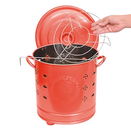 Burn Barrel - 10.24 Inches Stainless Steel Burning Container for Outdoor Use, Fire Pit with Heat-Resistant Design, Barrel for Trash Paper Courtyard Yard Backyard Garden Patio Camping Fireplaces Burn Barrel - 10.24 Inches Stainless Steel Burning Container for Outdoor Use, Fire Pit with Heat-Resistant Design, Barrel for Trash Paper Courtyard Yard Backyard Garden Patio Camping Fireplaces von Ghjkldha