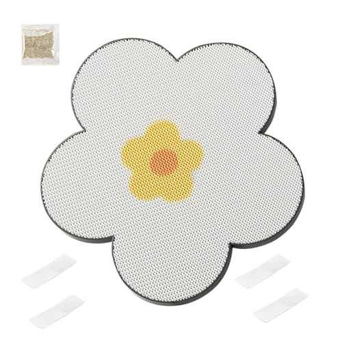 Cat Scratching Pad, Adhesive Cat Scratch Mat, Flower Shape Kitten Scratcher, Furniture Protector Pet Scratching Board, Versatile Ideal for Home Use, Size: 15.75x15.75x0.79inc von Ghjkldha