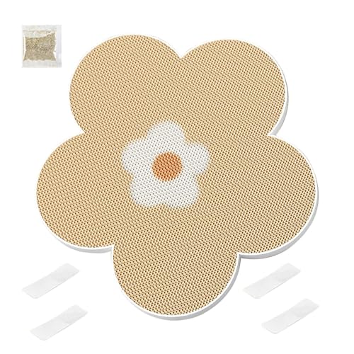 Cat Scratching Pad, Adhesive Flower Shape Scratcher for Kittens, Wall and Furniture Protector, 15.75x15.75x0.79 inches Pet Scratching Mat for Home Use and Kitten Enrichment von Ghjkldha