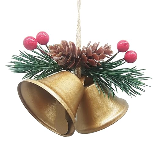 Christbaum Schmuck Künstlich | Metall Weihnachtsglocken,Rustikaler Metallanhänger Für Fensterdekoration Zu Hause Bei Festlichen Anlässen Christbaum Schmuck Künstlich | Metall Weihnachtsglocken,Rustikaler Metallanhänger Für Fensterdekoration Zu Hause Bei Festlichen Anlässen von Ghjkldha