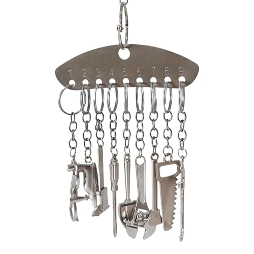 Conure Bird Bell Toy for Cage | Interactive Chewing Swing with Metal Bells | Ideal for Budgies, Cockatiels, and Lovebirds | Enhances Playtime and Reduces Boredom for Pet Birds von Ghjkldha