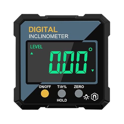 Digitales Neigungsmesser - 2,28 x 2,28 x 0,98 Zoll elektromagnetisch für digitale Stufe Winkelanzeige, LED -Anzeige für Workshop, Schweißen, Klempnerstreifen, ABS -Material, tragbares Werkzeug Digitales Neigungsmesser - 2,28 x 2,28 x 0,98 Zoll elektromagnetisch für digitale Stufe Winkelanzeige, LED -Anzeige für Workshop, Schweißen, Klempnerstreifen, ABS -Material, tragbares Werkzeug von Ghjkldha