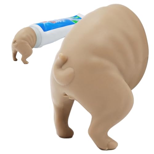 Dog Pooping Zahnpasta Topper, Tier Zahnpasta Topper, Selbstschließendes Design Silikon Welpen Zahnpasta Deckel, Zahnpasta Topper für Kinder, Hund Zahnpasta Abdeckung, Tierförmiger von Ghjkldha