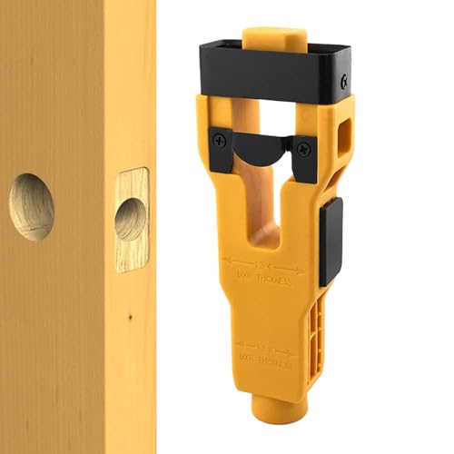 Door Lock Drill Kit, Latch Mortise Tool, Hole Saw Guide, Precise Chiseling Jig, Ergonomic Grip Handle for Woodworking Professionals and Home Improvement Projects, Random Color Door Lock Drill Kit, Latch Mortise Tool, Hole Saw Guide, Precise Chiseling Jig, Ergonomic Grip Handle for Woodworking Professionals and Home Improvement Projects, Random Color von Ghjkldha