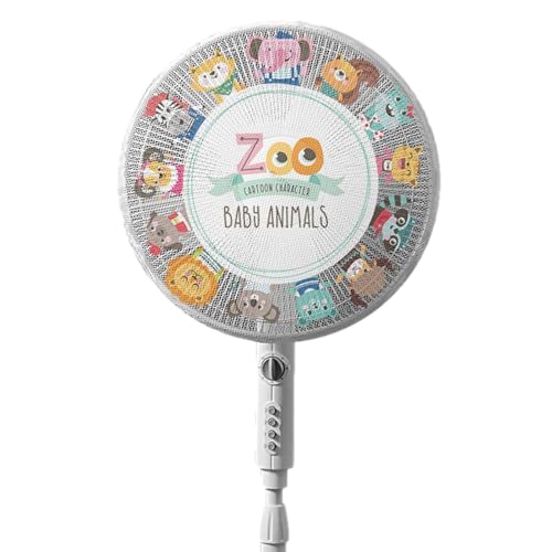 Fan Protection for Kids, Pedestal Fan Mesh, Stand Up Round Fan, Fan for Children Safety, Cartoon Fan Dust for Home, Fan Mesh for Finger Protection von Ghjkldha